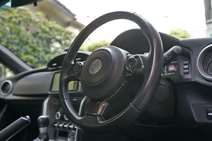 SUBARU BRZ【Type：ZD8】TOYOTA GR86 【Type：ZN8】Drycarbon steering wheel switch panel cover 3pcs/st473【for RHD&LHD】 - Image 3