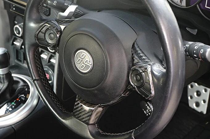 SUBARU BRZ【Type：ZD8】TOYOTA GR86 【Type：ZN8】Drycarbon steering wheel switch panel cover 3pcs/st473【for RHD&LHD】 - Image 4