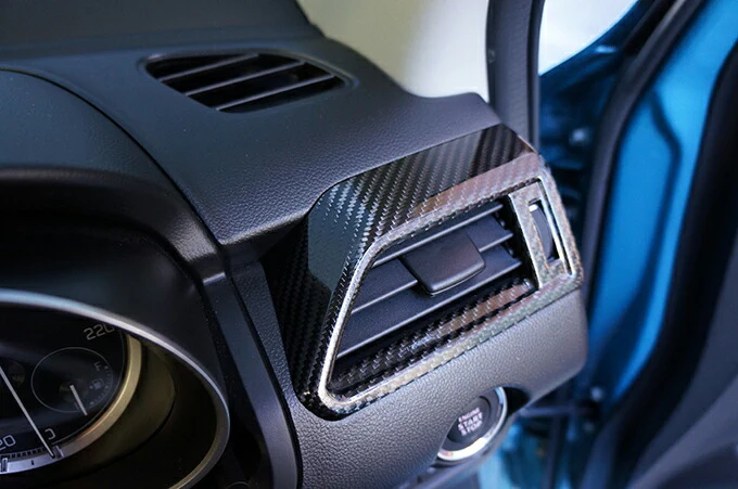 SUZUKI SWIFT SPORTS【Type：ZC33S】Drycarbon side AC panel cover 2pcs / st378【for RHD/LHD】 - Image 4