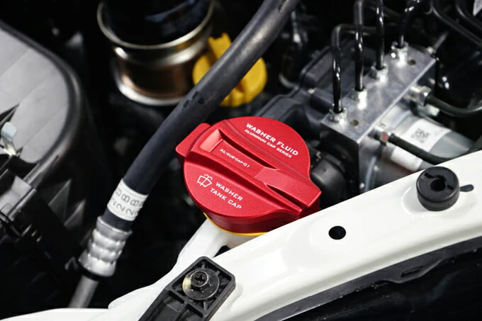 SUBARU BRZ【Type：ZD8】TOYOTA GR86 【Type：ZN8】Aluminum tank cap cover set : brake fluid tank, coolant reserve tank, window washer tank 3pcs【for RHD&LHD】 - Image 4