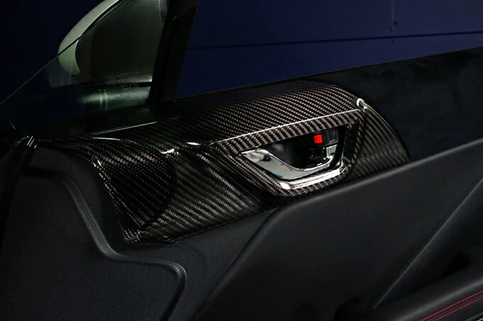 SUBARU BRZ【Type:ZD8】TOYOTA GR86 【Type:ZN8】Drycarbon inner door trim cover 2pcs/st721【for RHD&LHD】 - Image 3