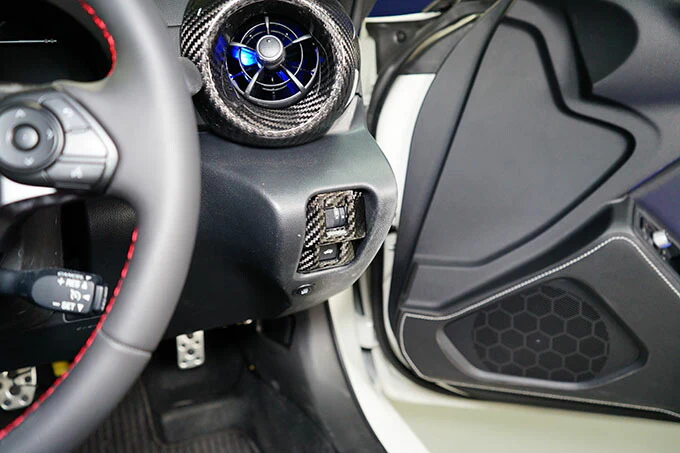 SUBARU BRZ【Type:ZD8】TOYOTA GR86 【Type:ZN8】Drycarbon front switch panel/st716【for RHD&LHD】 - Image 4