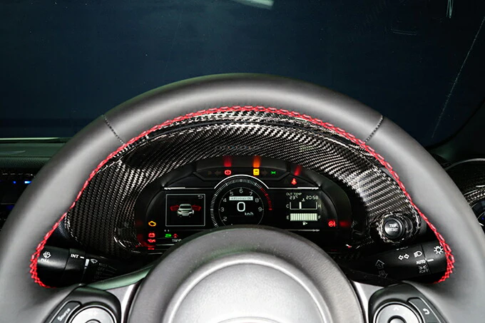 SUBARU BRZ【Type:ZD8】TOYOTA GR86 【Type:ZN8】Drycarbon meter inner hood cover /st615【for RHD&LHD】 - Image 3