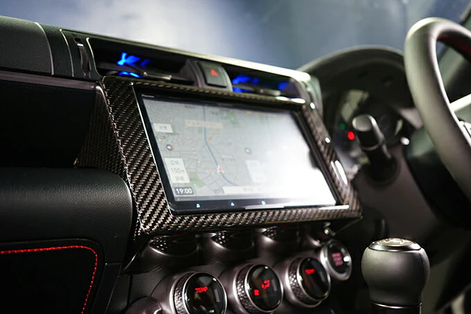 SUBARU BRZ【Type:ZD8】TOYOTA GR86 【Type:ZN8】Drycarbon navigation panel cover 1pcs /st620【for RHD】 - Image 3