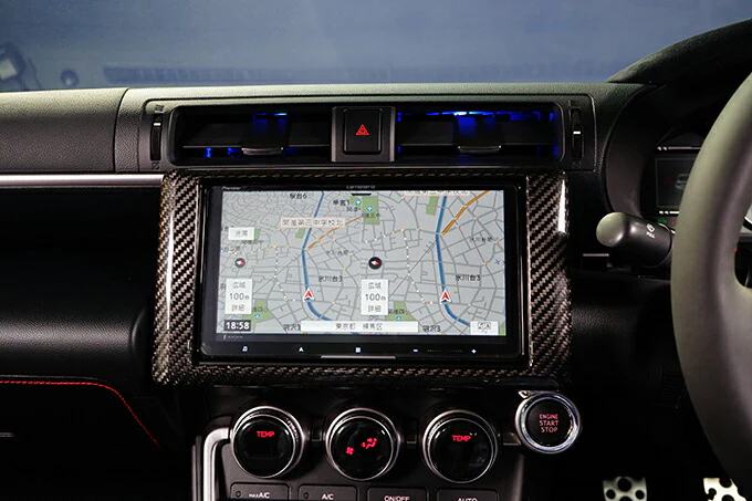 SUBARU BRZ【Type:ZD8】TOYOTA GR86 【Type:ZN8】Drycarbon navigation panel cover 1pcs /st620【for RHD】 - Image 4
