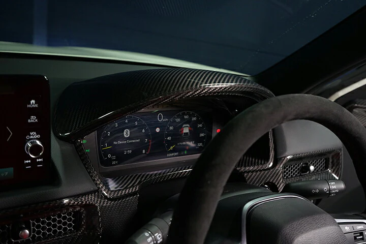 HONDA CIVIC/CIVIC Type R 【Type：FL】Drycarbon  Meter hood cover 1pcs /st771【for RHD】 - Image 3