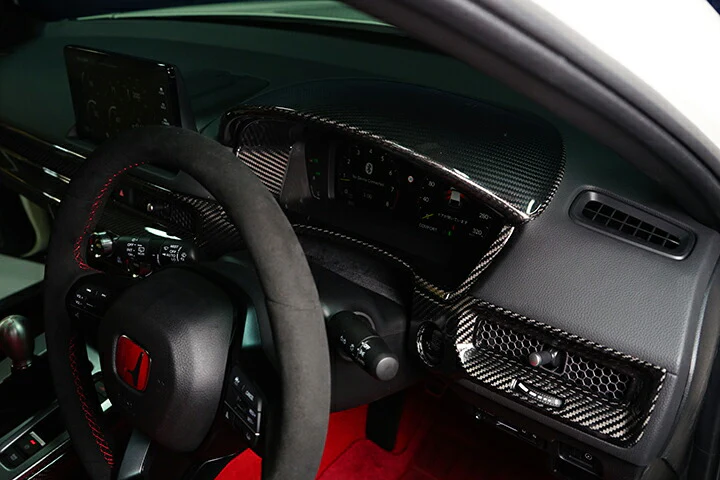 HONDA CIVIC/CIVIC Type R 【Type：FL】Drycarbon  Meter hood cover 1pcs /st771【for RHD】 - Image 4