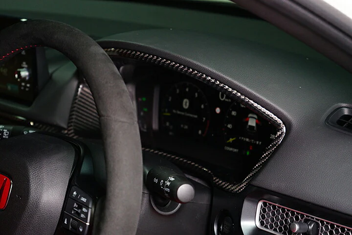 HONDA CIVIC/CIVIC Type R 【Type：FL】Drycarbon  Meter inner hood cover 1pcs /st772【for RHD】 - Image 3