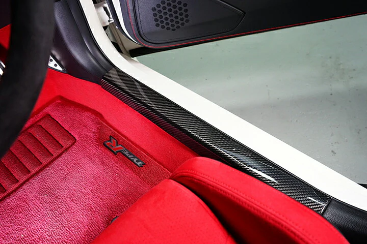 HONDA CIVIC/CIVIC Type R 【Type：FL】Drycarbon  Scuff plate cover 2pcs /st789【for RHD&LHD】 - Image 5