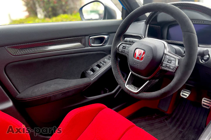 HONDA CIVIC/CIVIC Type R 【Type：FL】Drycarbon steering cover 2pcs /st835【for RHD/LHD】 - Image 4