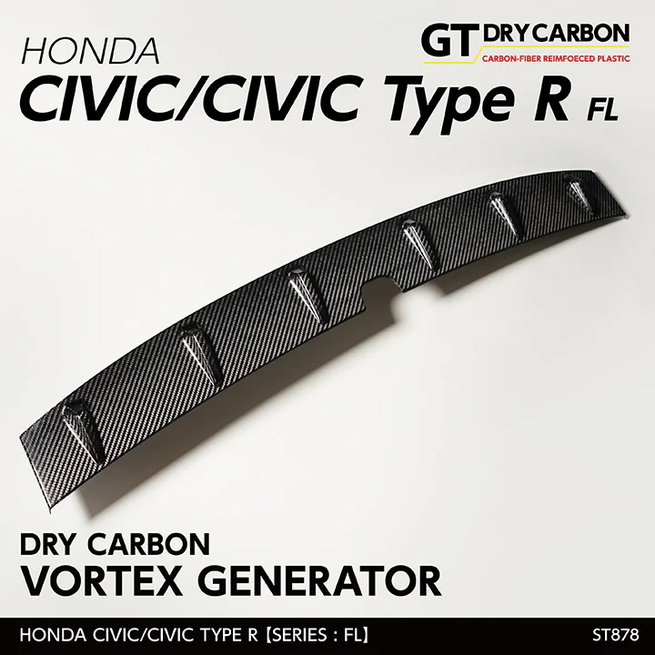 HONDA CIVIC/CIVIC Type R 【Type:FL】Drycarbon vortex generator/st878【for RHD/LHD】