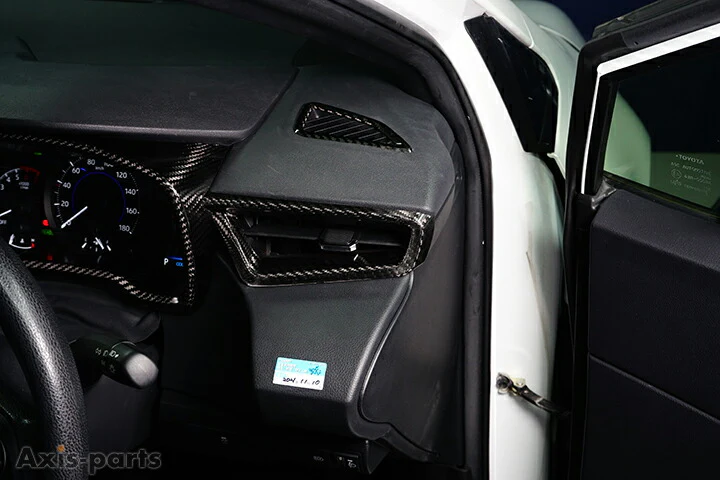 TOYOTA GR COROLLA【Type：GZEA14H】COROLLA SPORT/TOURING/COROLLA【Type：210】Drycarbon front AC panel cover 3pcs/st845【for LHD】 - Image 3
