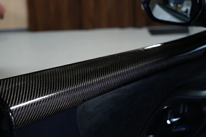 TOYOTA GR YARIS【Type:SERIES 10】Drycarbon door inner trim cover 2pcs/st661【for RHD&LHD】 - Image 3