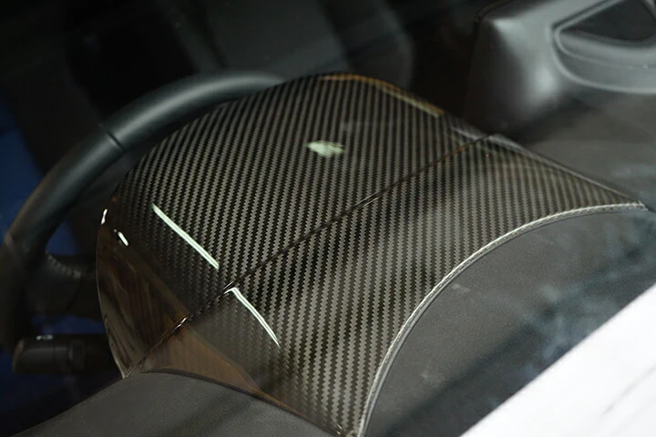 TOYOTA GR YARIS【Type：SERIES 10】Drycarbon meter hood cover 2pcs/st664-665【for RHD】 - Image 4