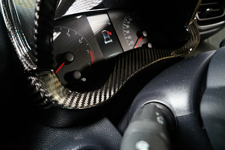 TOYOTA GR YARIS【Type：SERIES 10】Drycarbon meter hood cover 2pcs/st664-665【for RHD】 - Image 5