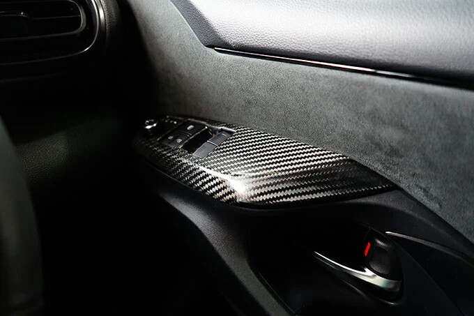 TOYOTA GR YARIS【Type：SERIES 10】Drycarbon switch panel cover 2pcs/st659【for RHD】 - Image 3