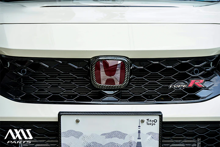 HONDA CIVIC Type R 【Type：FL5】Drycarbon Front emblem cover/st1126【for RHD/LHD】 - Image 2