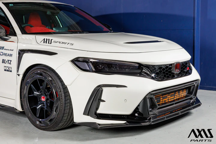 HONDA CIVIC Type R 【Type:FL5】Drycarbon front lip cover 3pcs/st1134【for RHD/LHD】 - Image 2