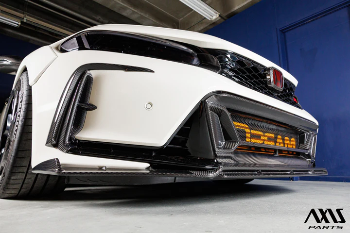 HONDA CIVIC Type R 【Type:FL5】Drycarbon front lip cover 3pcs/st1134【for RHD/LHD】 - Image 3