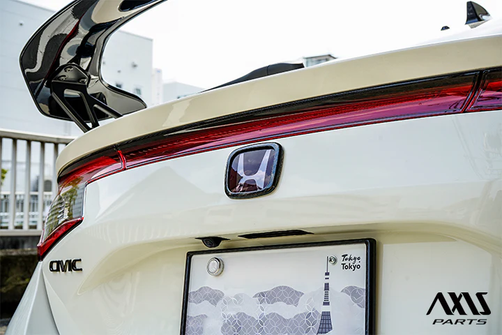 HONDA CIVIC Type R 【Type:FL5】Drycarbon rear emblem cover/st1127【for RHD/LHD】 - Image 3
