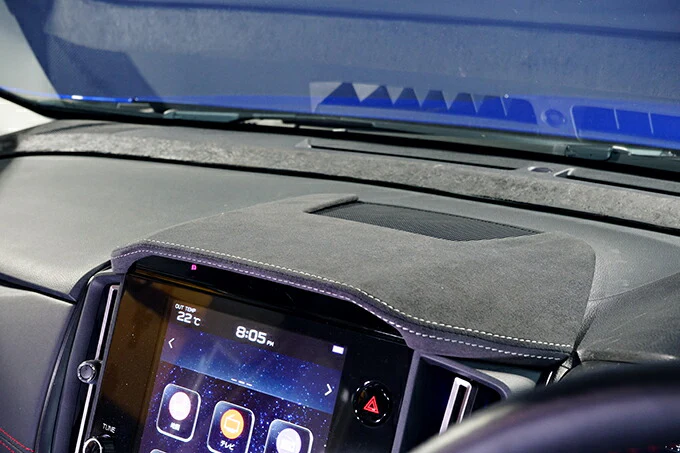 SUBARU WRX S4【Type：VB】LEVORG【Type：VN】CROSSTREK/IMPREZA【Type：GU】Toray ultrasuede specifications  Center information display hood /st693thusab【for LHD】 - Image 6