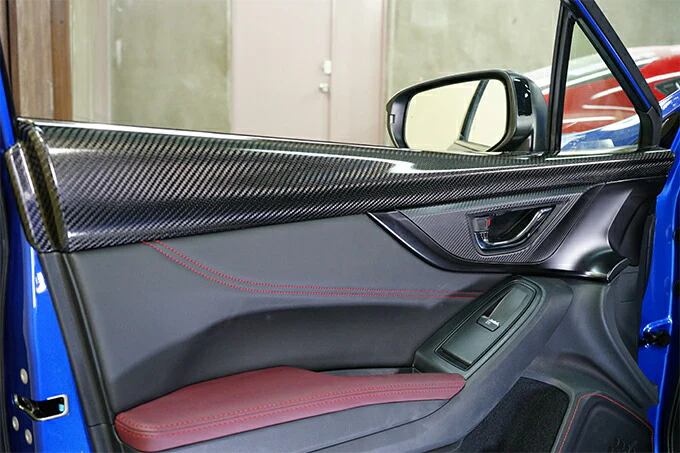 SUBARU WRX S4【Type：VB】Drycarbon front inner door trim cover  2pcs/st671th【for RHD&LHD】 - Image 2
