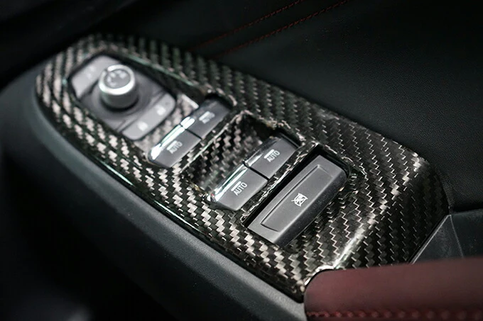 SUBARU　WRX S4【Type：VB】LEVORG【Type：VN】Drycarbon switch panel cover 4pcs /st886【for LHD】 - Image 4