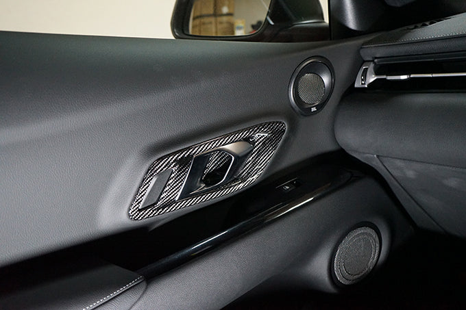 TOYOTA SUPRA【Type:DB#2】Drycarbon door lock panel 2pcs/st537【for LHD】 - Image 4