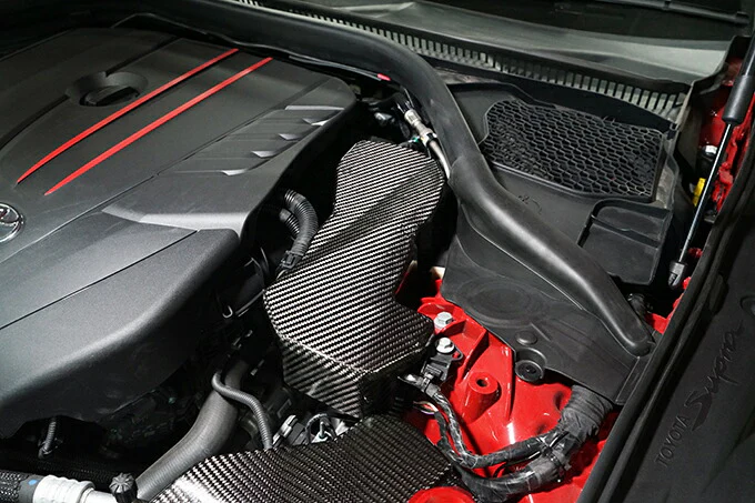 TOYOTA SUPRA 【Type：DB#2】Drycarbon ECU cover 1pcs/st636【for RHD&LHD】 - Image 2