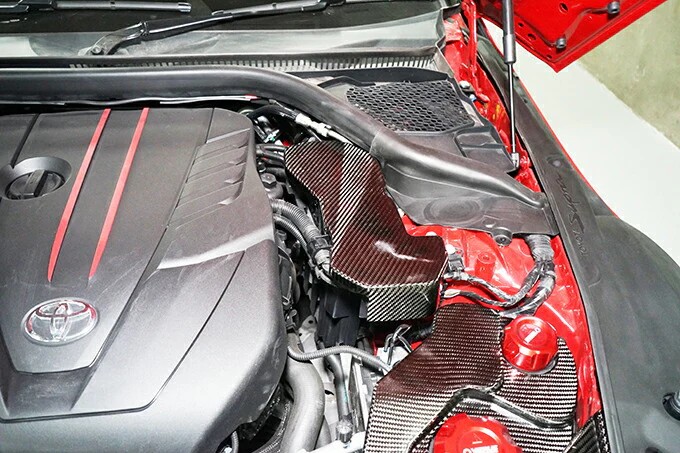 TOYOTA SUPRA 【Type：DB#2】Drycarbon ECU cover 1pcs/st636【for RHD&LHD】 - Image 4