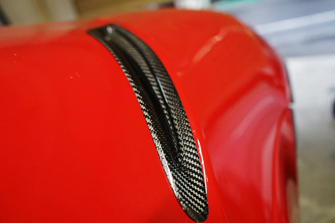 TOYOTA SUPRA【Type：DB#2】Drycarbon engine hood duct cover 2pcs/st552【for RHD&LHD】 - Image 5