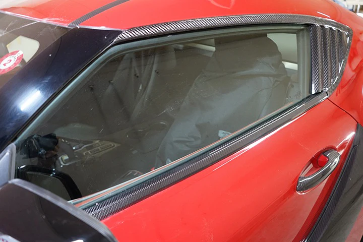 TOYOTA SUPRA【Type：DB#2】Drycarbon  window / door molding covers 6pcs/st597【for RHD&LHD】 - Image 3