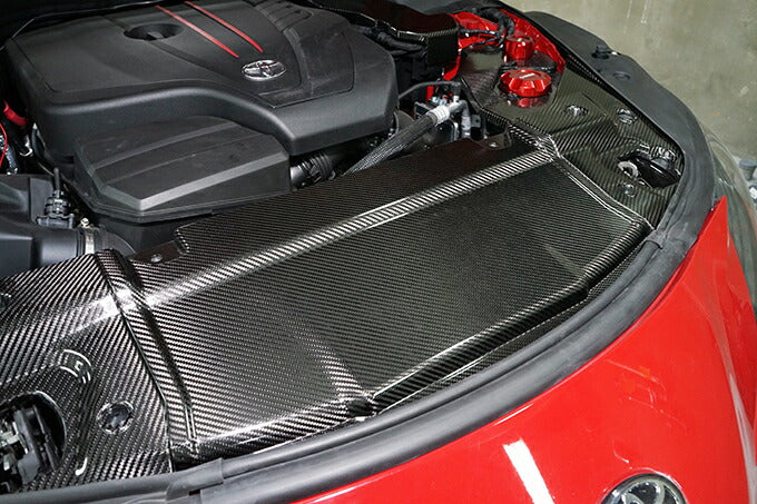 TOYOTA SUPRA 【Type:DB#2】Drycarbon radiator hood cover 3pcs/st631th【for RHD&LHD】 - Image 3