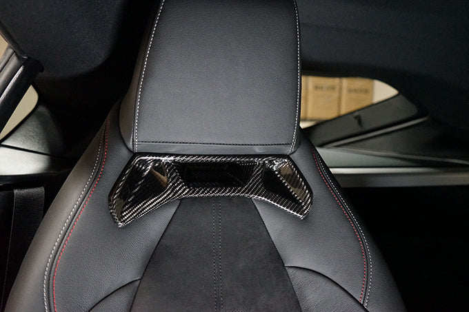 TOYOTA SUPRA【Type：DB#2】Drycarbon  front seat headrest garnish 2pcs/st550【for RHD&LHD】 - Image 4