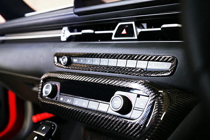 TOYOTA SUPRA 【Type：DB#2】Drycarbon audio switch panel cover 1pcs/st545【for RHD&LHD】 - Image 4