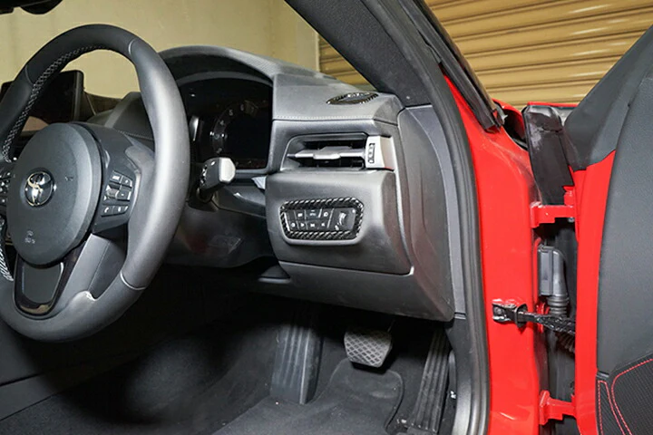 TOYOTA SUPRA 【Type：DB#2】Drycarbon cluster switch panel cover 1pcs/st574th【for RHD&LHD】 - Image 2