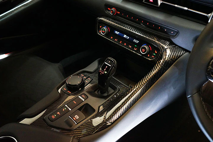 TOYOTA SUPRA 【Type：DB#2】Drycarbon center console cover 2pcs/st528【for RHD&LHD】 - Image 3