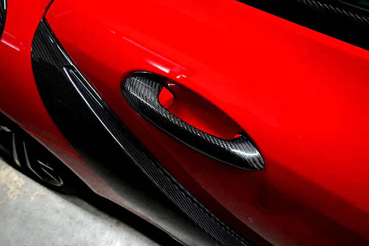 TOYOTA SUPRA 【Type：DB#2】Drycarbon door handle cover 2pcs/st531th【for RHD&LHD】 - Image 3