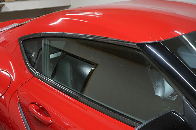 TOYOTA SUPRA 【Type：DB#2】Drycarbon door moulding cover 6pcs/st551th【for RHD&LHD】 - Image 3