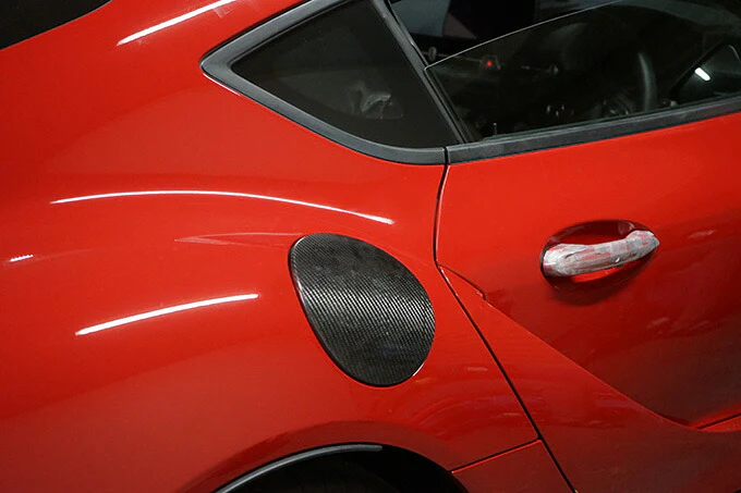 TOYOTA SUPRA 【Type：DB#2】Drycarbon fuel lid cover 1pcs/ st569th【for RHD&LHD】 - Image 3