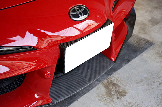 TOYOTA SUPRA 【Type：DB#2】Drycarbon license plate mount 1pcs/st596【for RHD】 - Image 2