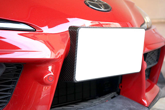 TOYOTA SUPRA 【Type：DB#2】Drycarbon license plate mount 1pcs/st596【for RHD】 - Image 3