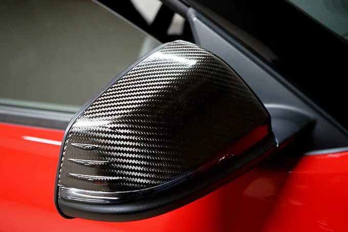 TOYOTA SUPRA 【Type：DB#2】Drycarbon side mirror cover 2pcs/ st572th【for RHD&LHD】 - Image 4