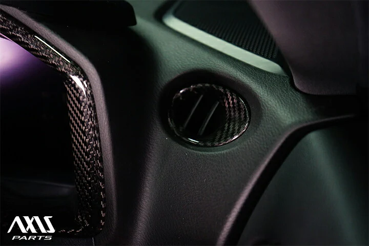 NISSAN FAIRLADY Z【Type：RZ34】Drycarbon AC on dash cover  2pcs/ st907【for RHD/LHD】 - Image 2